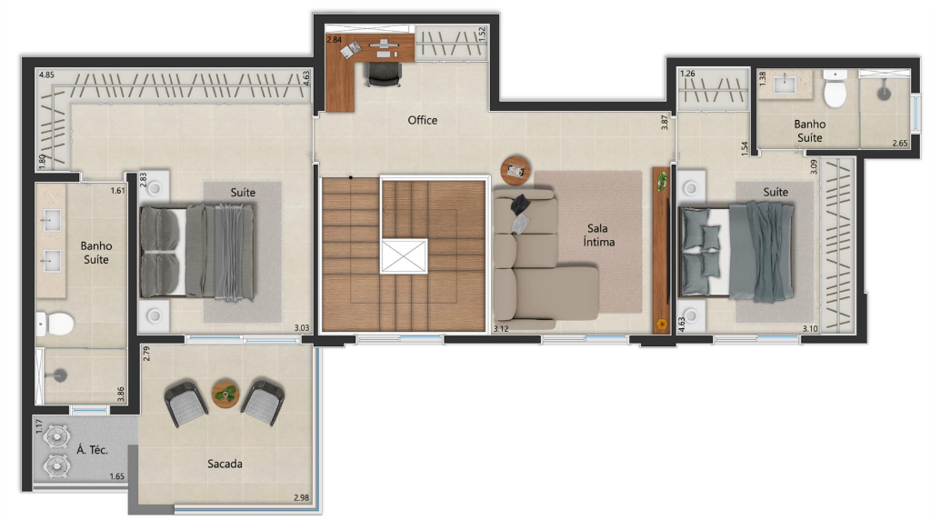 Penthouse Duplex - Piso Superior